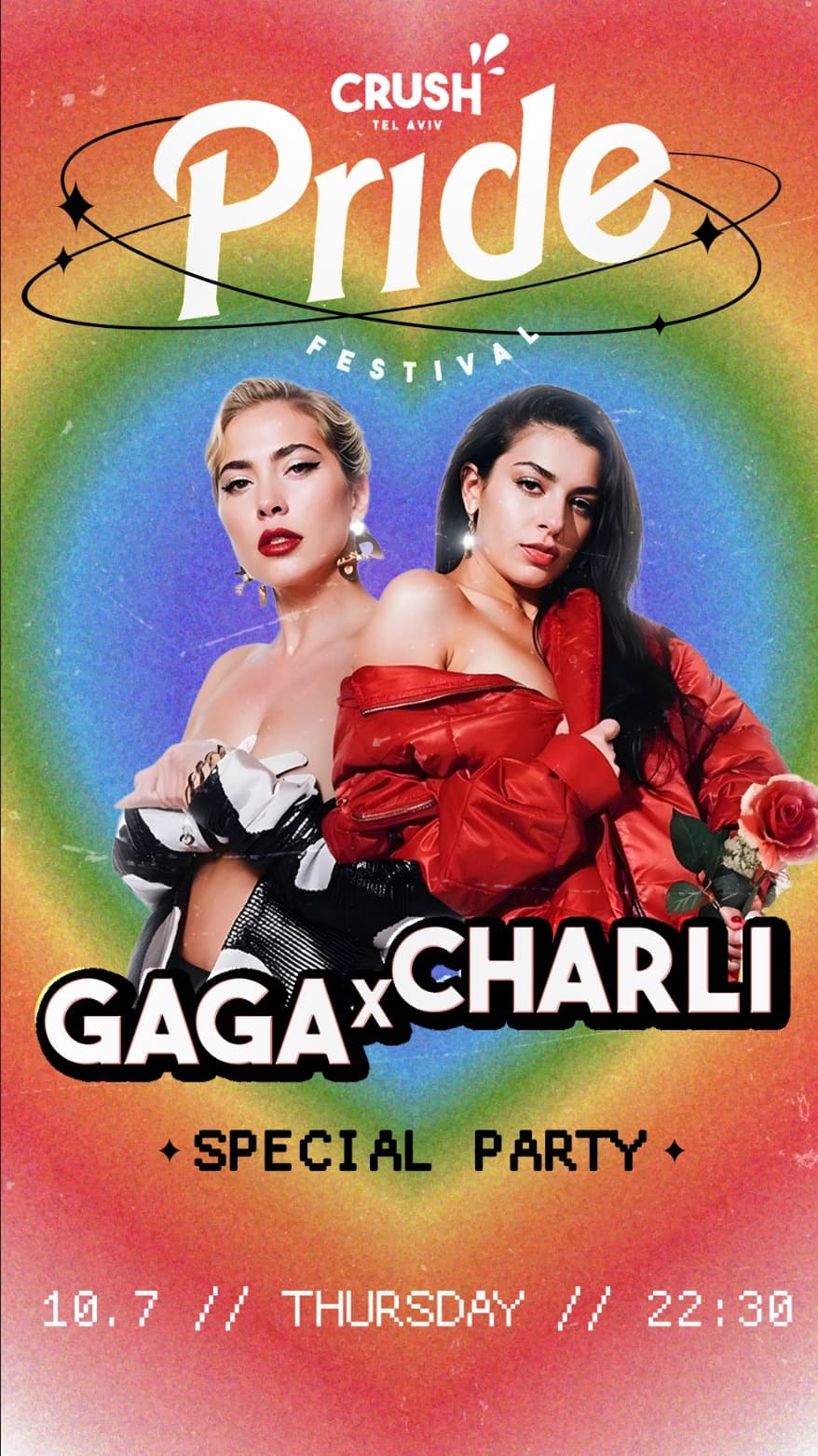 PRIDE FESTIVAL 2025 - CRUSH TEL AVIV🏳‍🌈🏳‍🌈🏳‍🌈