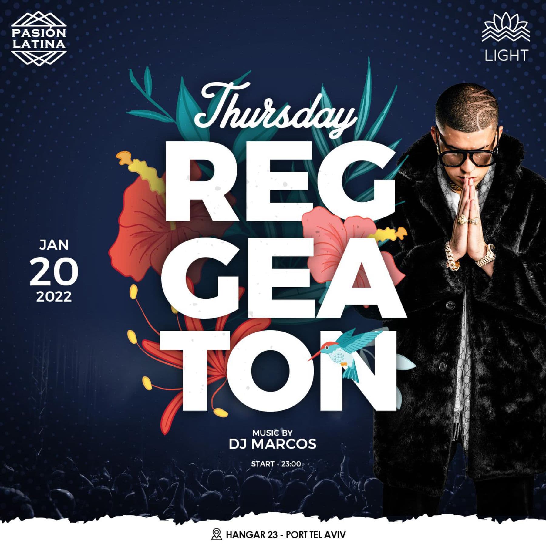 Thursday Reggaeton Pasión Latina x Light