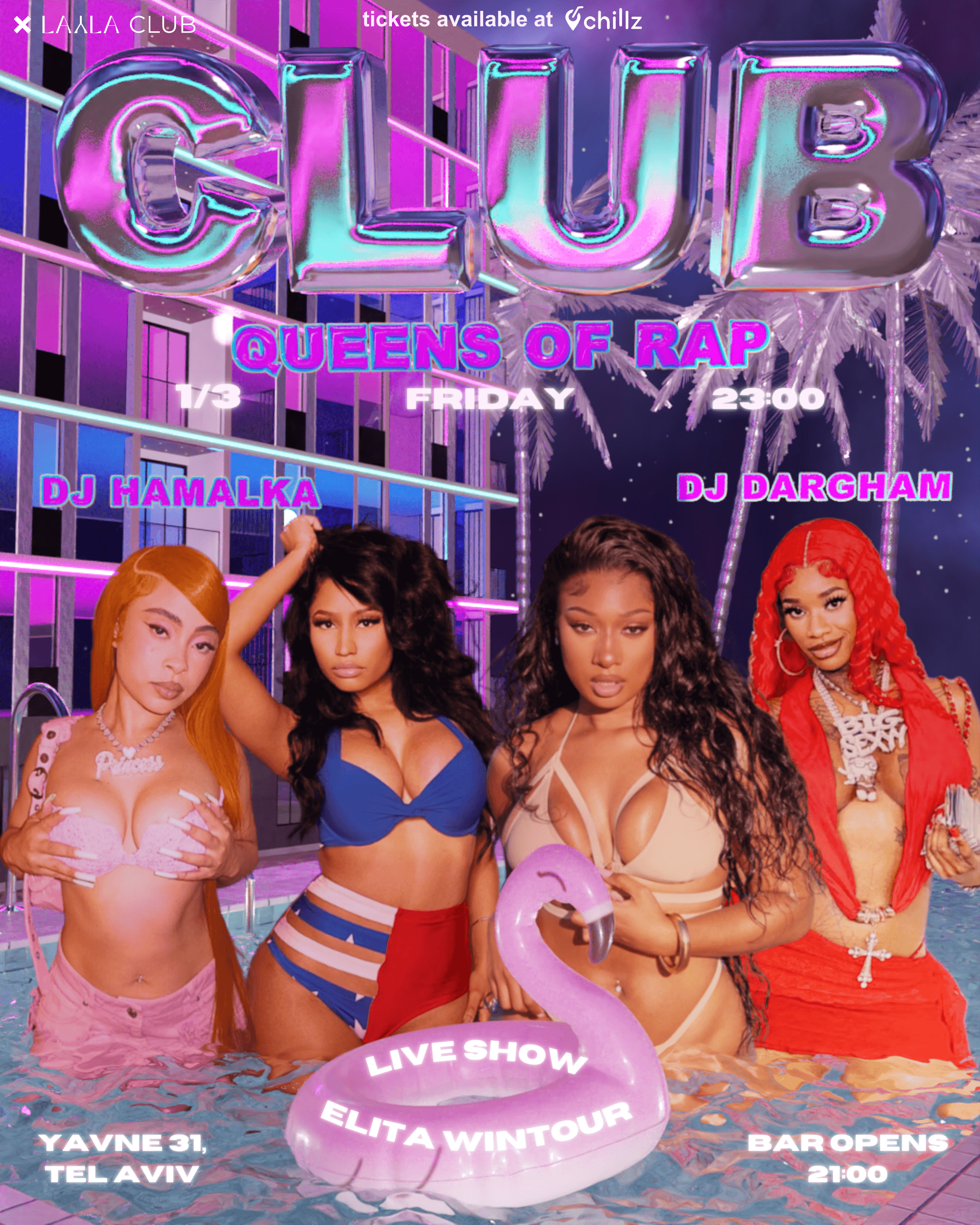 CLUB QUEENS OF RAP PARTY