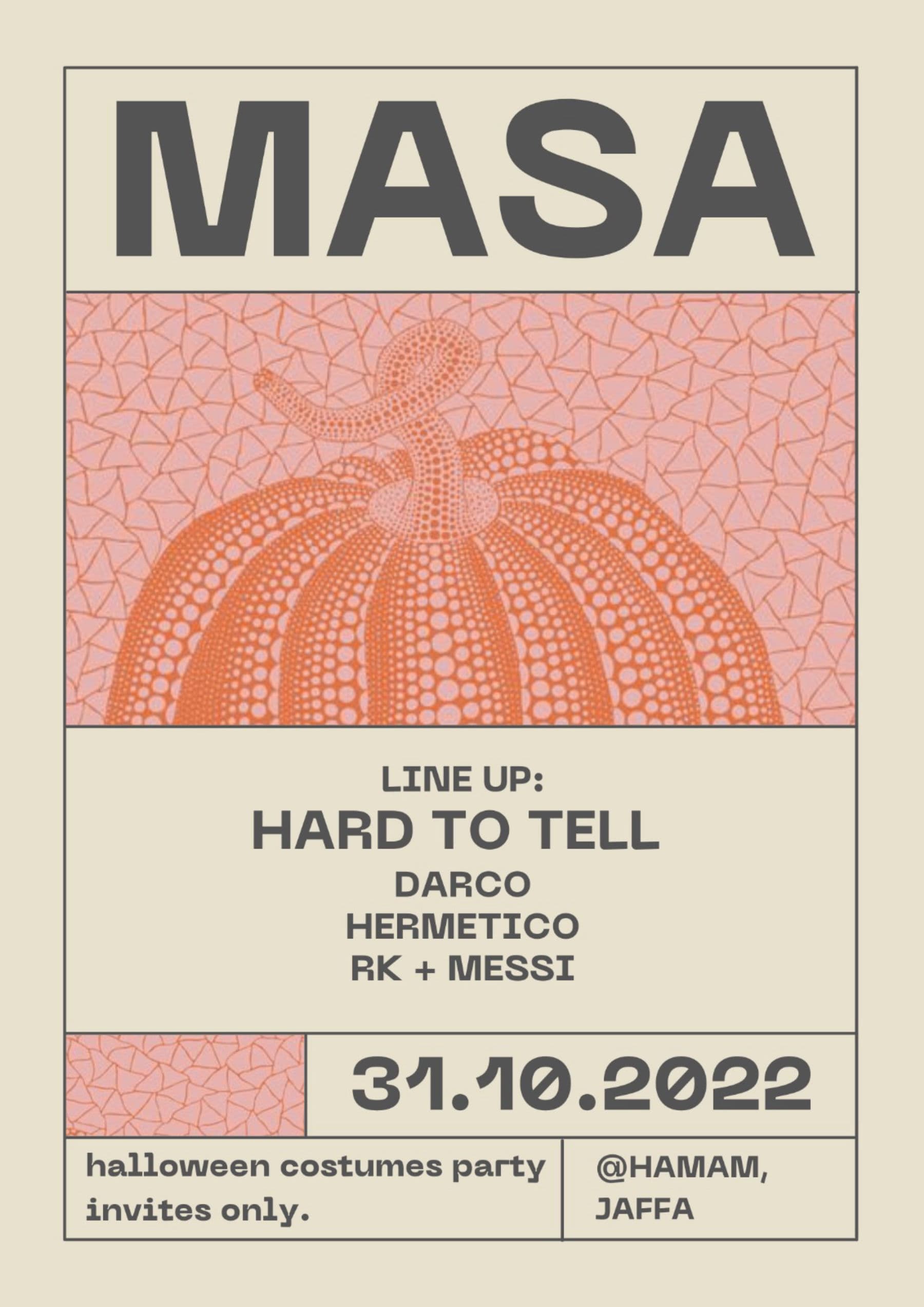 MASA 001: HALLOWEEN PARTY