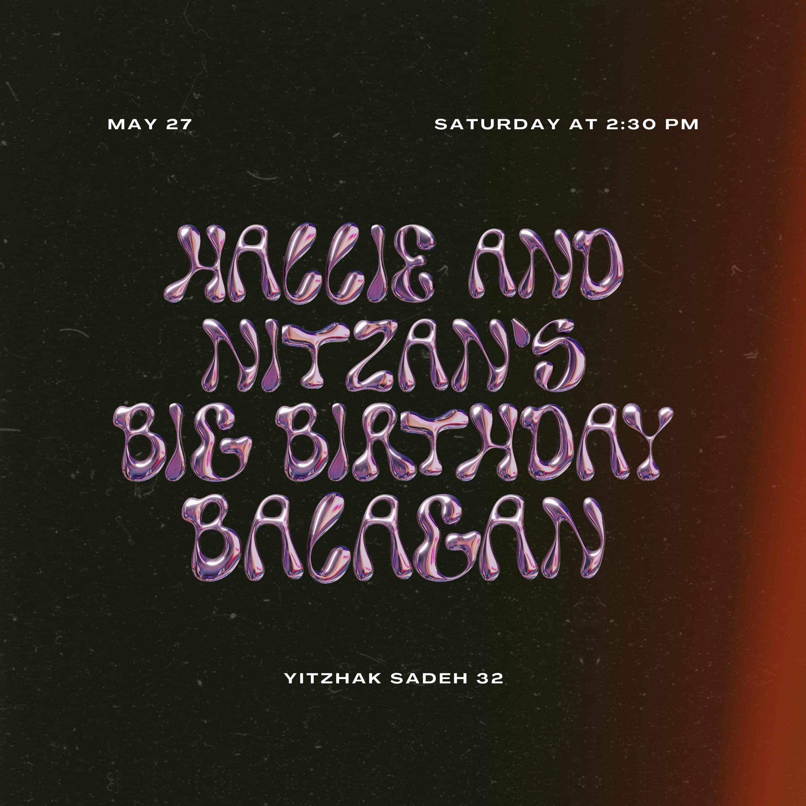 Hallie & Nitzan's Big Birthday Balagan
