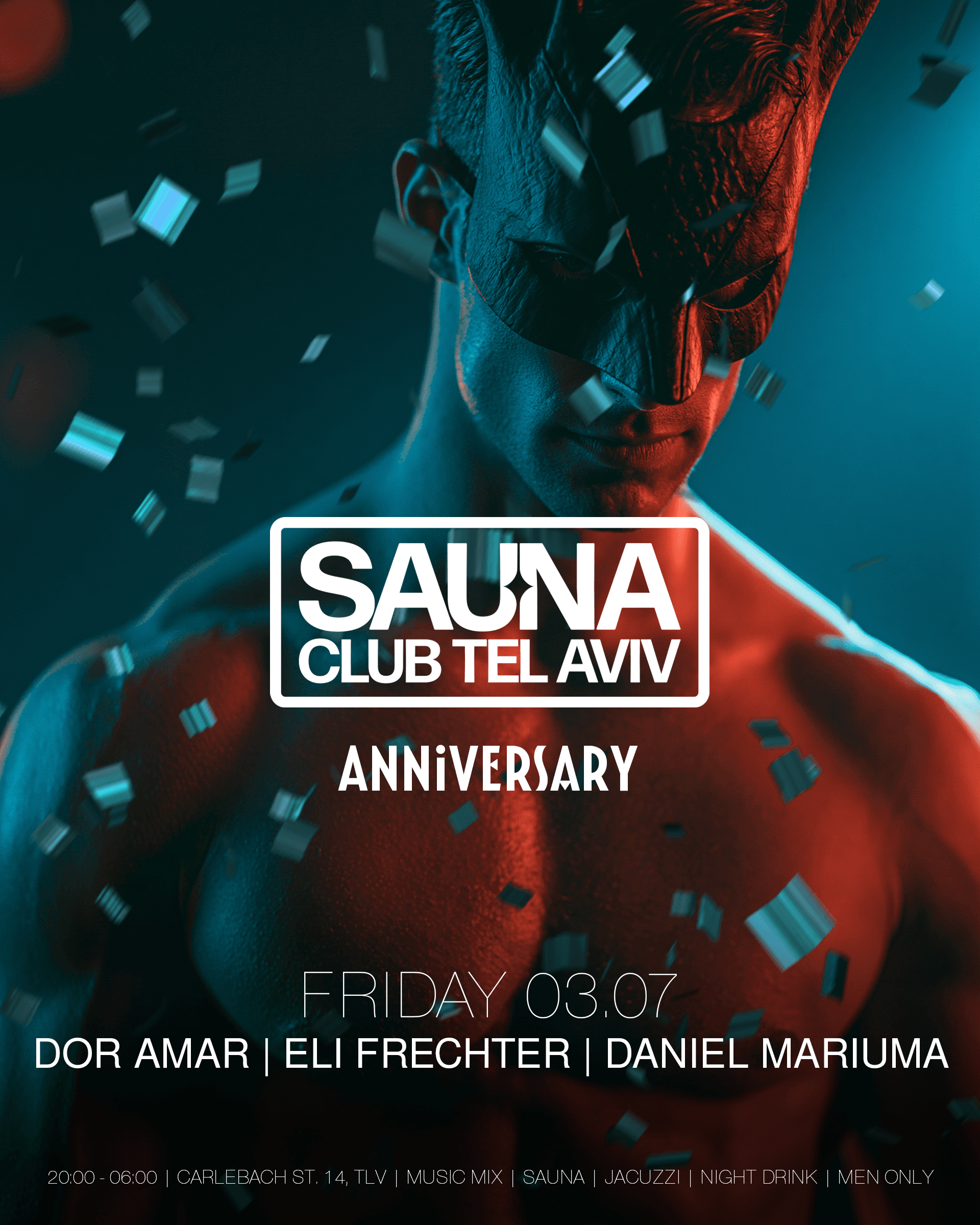 יום הולדת 12 שנה לסאונה- Sauna Club Tel Aviv