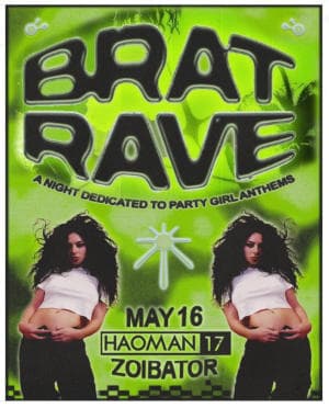 BRAT RAVE TAKES OVER HAOMAN 17 TEL AVIV- SMALL ROOM -ACT II 💚 // FRIDAY MAY 16TH //