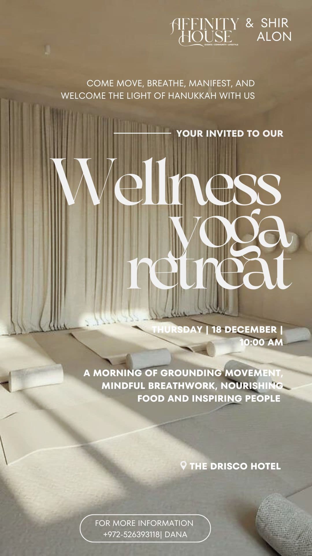 Hanukkah Wellness Retreat By Affinity House
