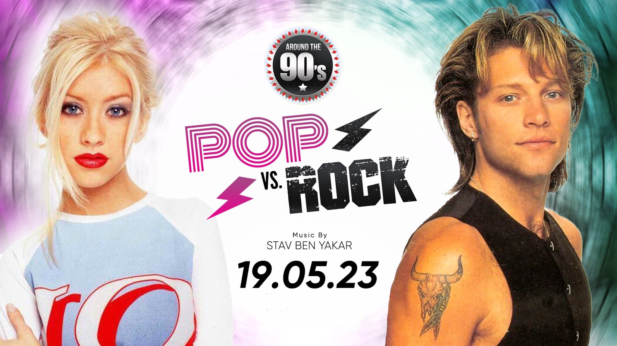 מסיבות שנות ה-90 - Pop Vs. Rock