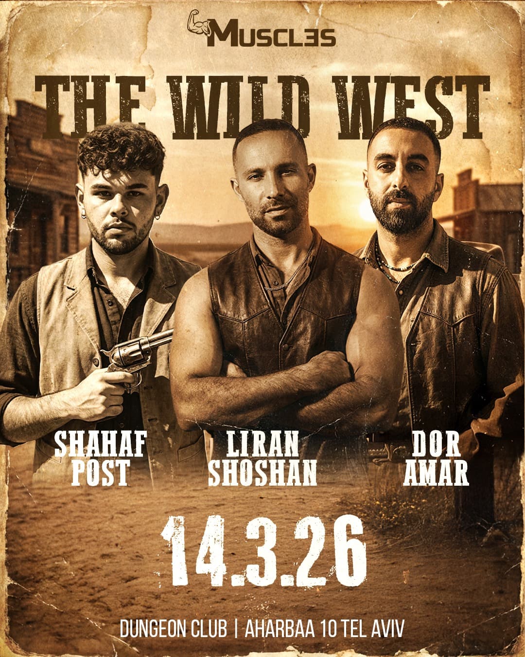 MUSCLES XXX IN SAUNA SAHARA 🐎THE WILD WEST🐎