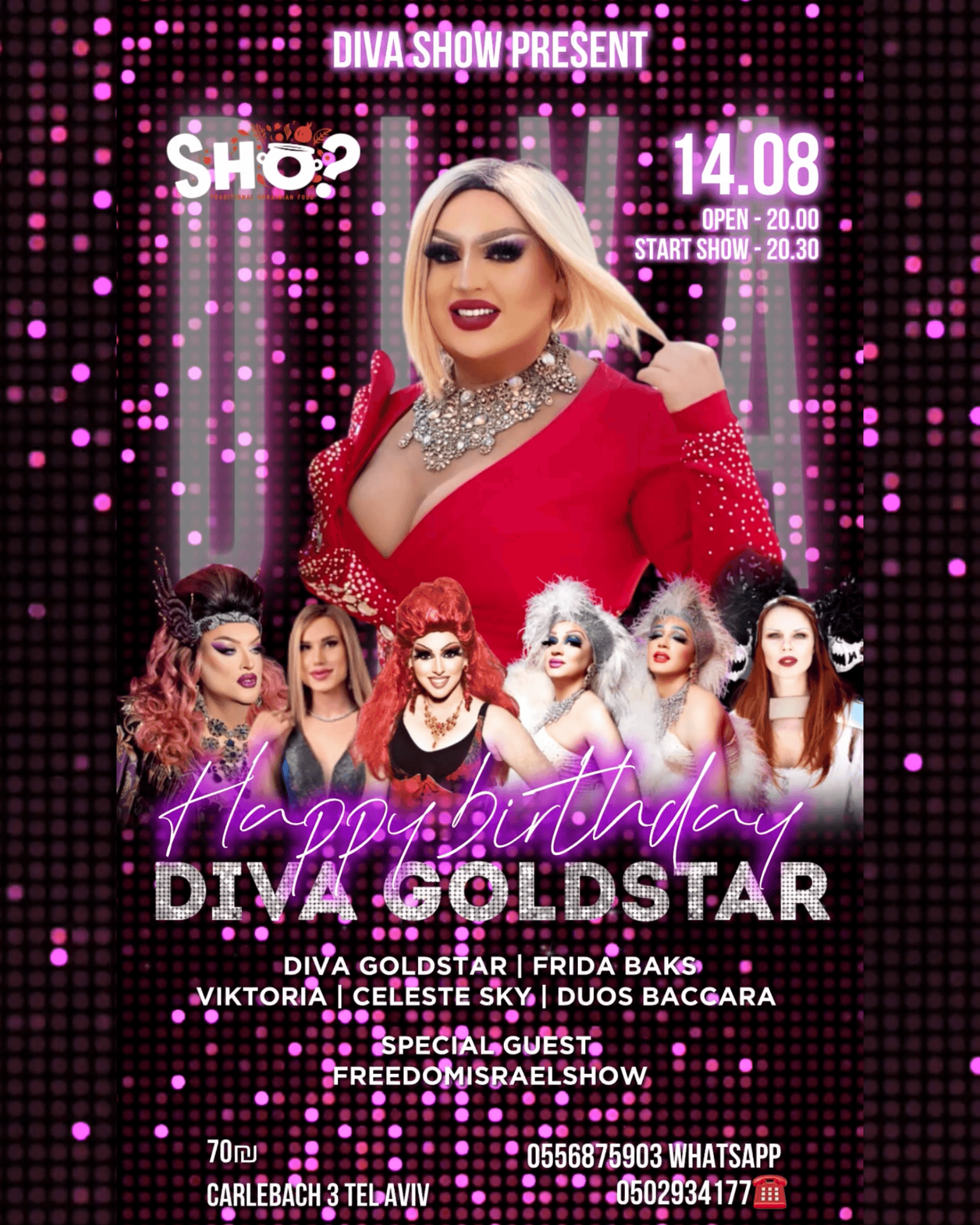 Happy Birthday Diva Goldstar Drag Queen Show