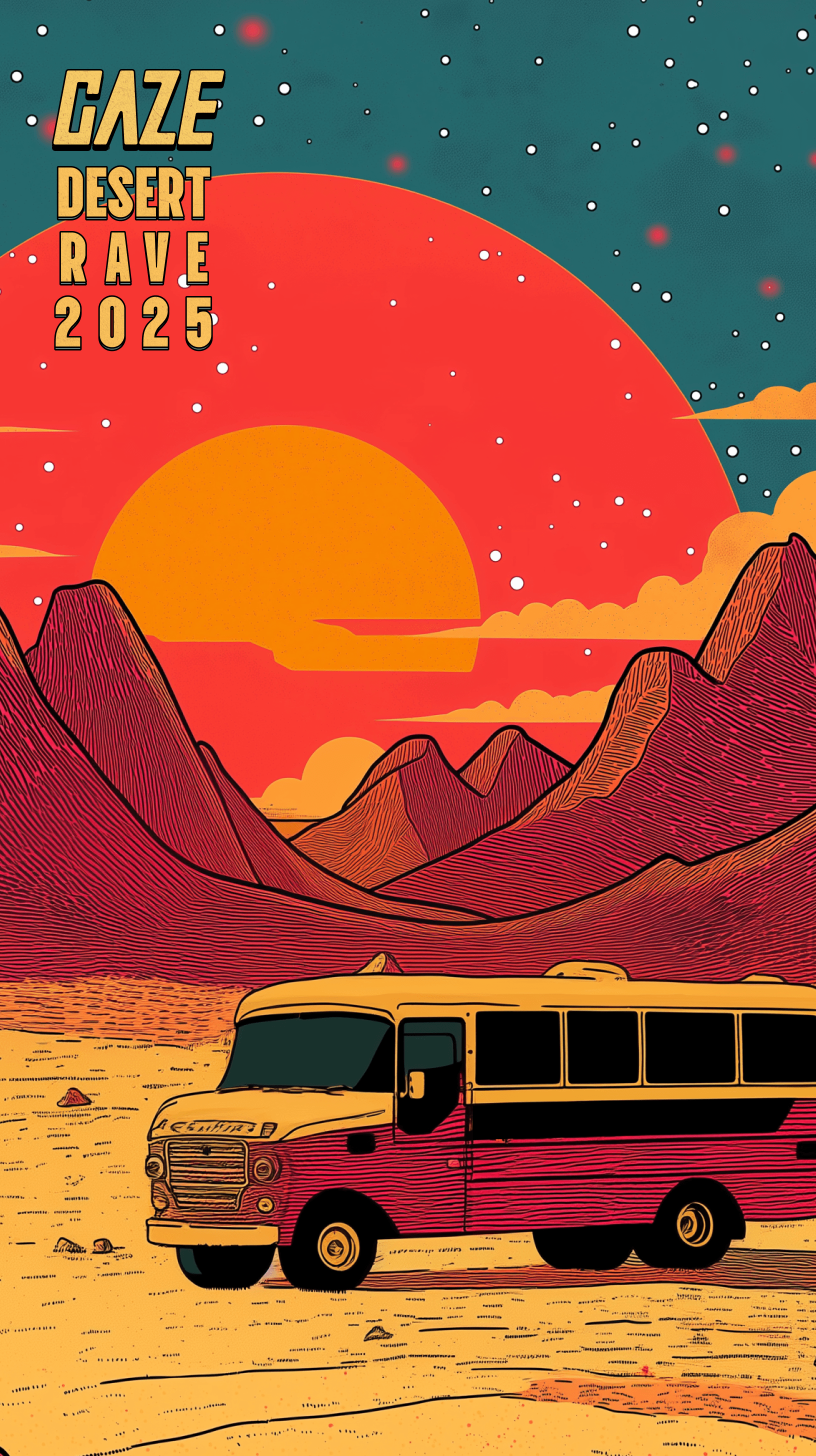 BUSES TO GAZE DESERT RAVE 16/5/25