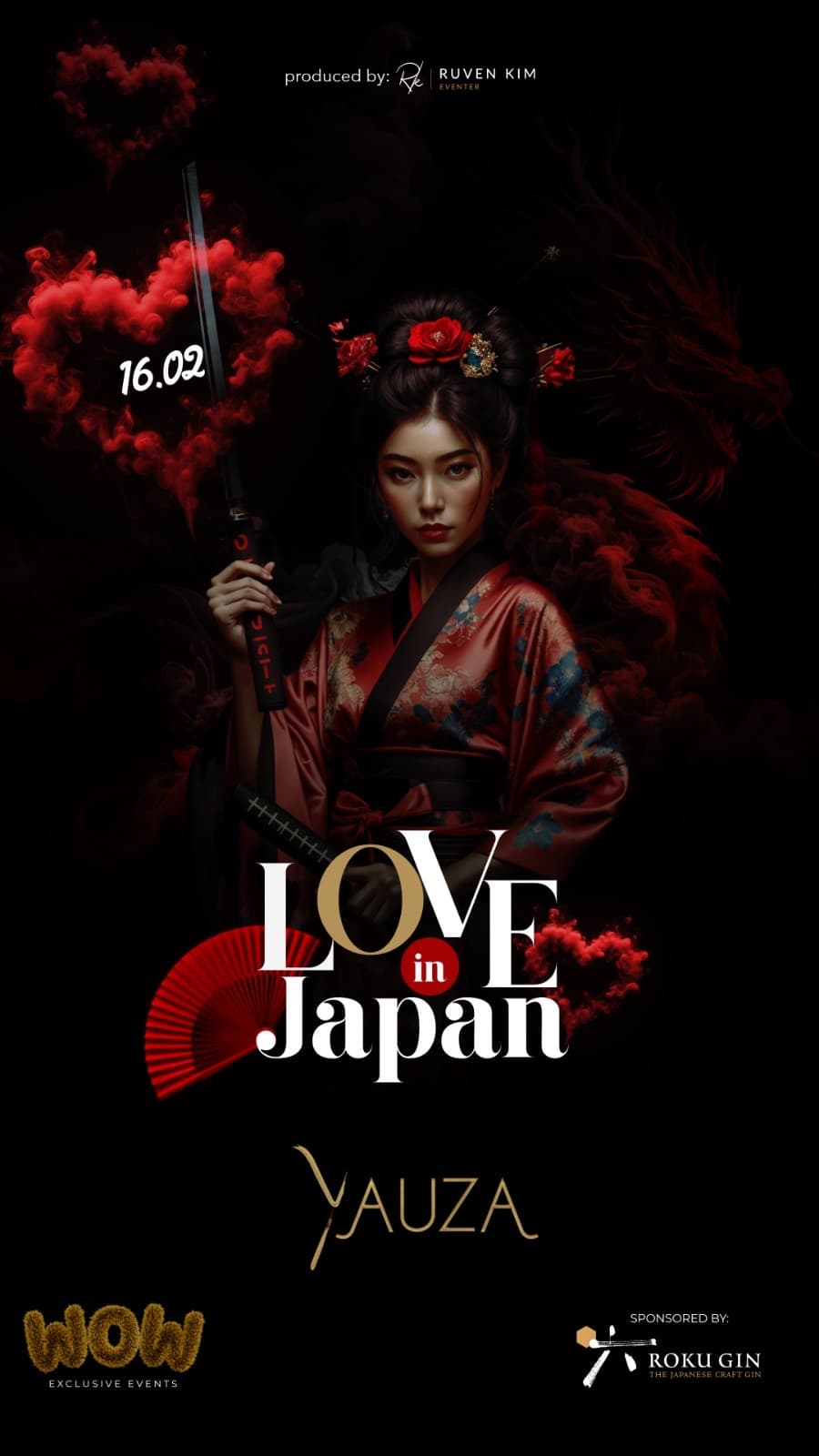 LOVE in JAPAN by "WOW exclusive events" & Ruven Kim Eventer. YAUZA - lounge & dance