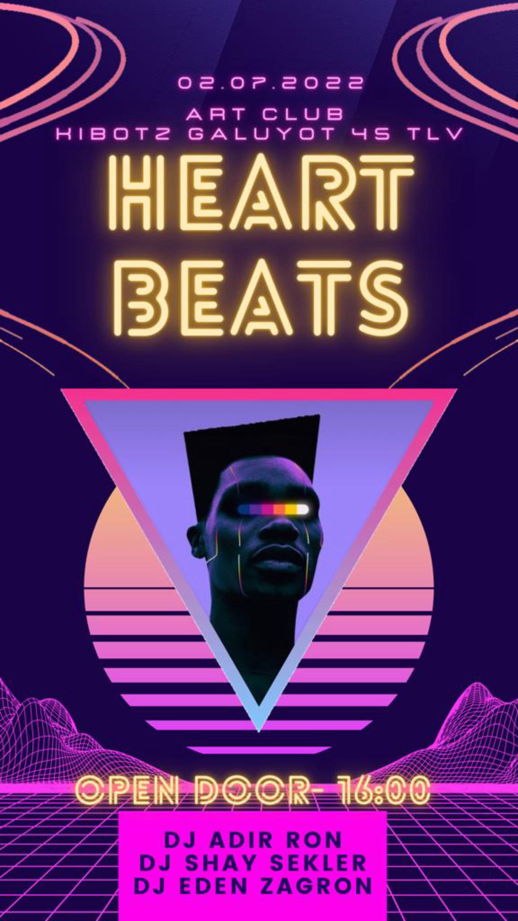HEART BEATS Saturday @ ART Club - Adir Ron, Eden Zagron, Shay Sekler