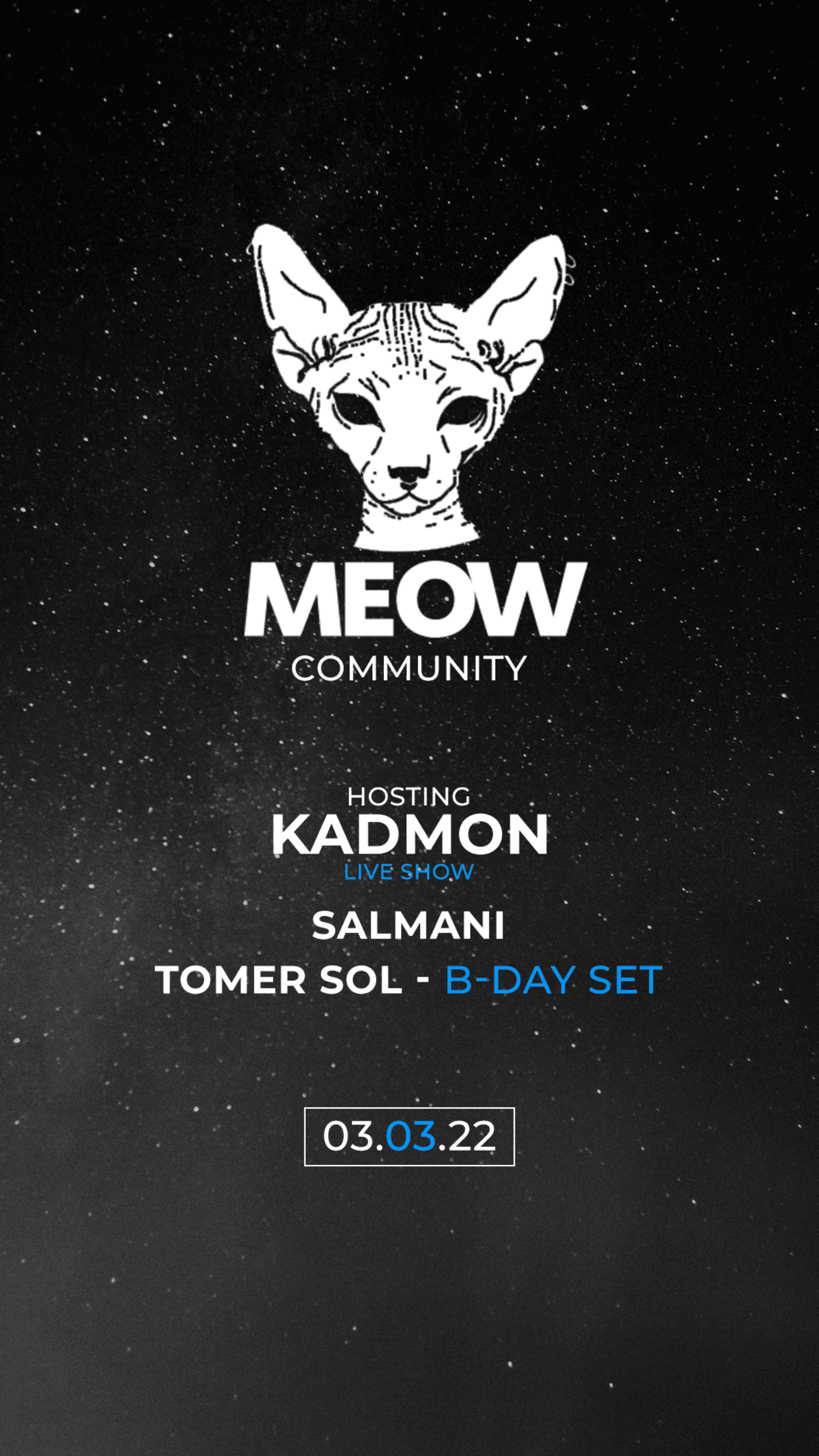 Meow community hosting Kadmon - live