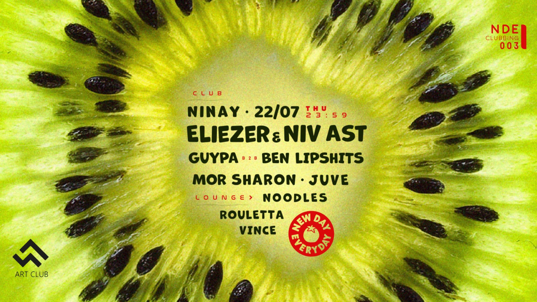 NDE CLUBBING 003 X ART CLUB 22.07