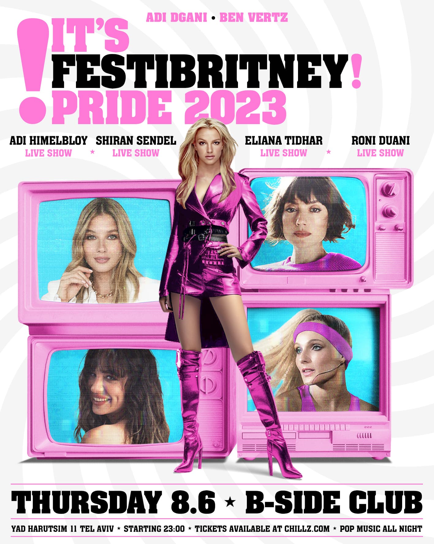 IT’S BRITNEY! ⭐ PRIDE 2023! B-SIDE TLV! festibritney edition! Thursday 8.6