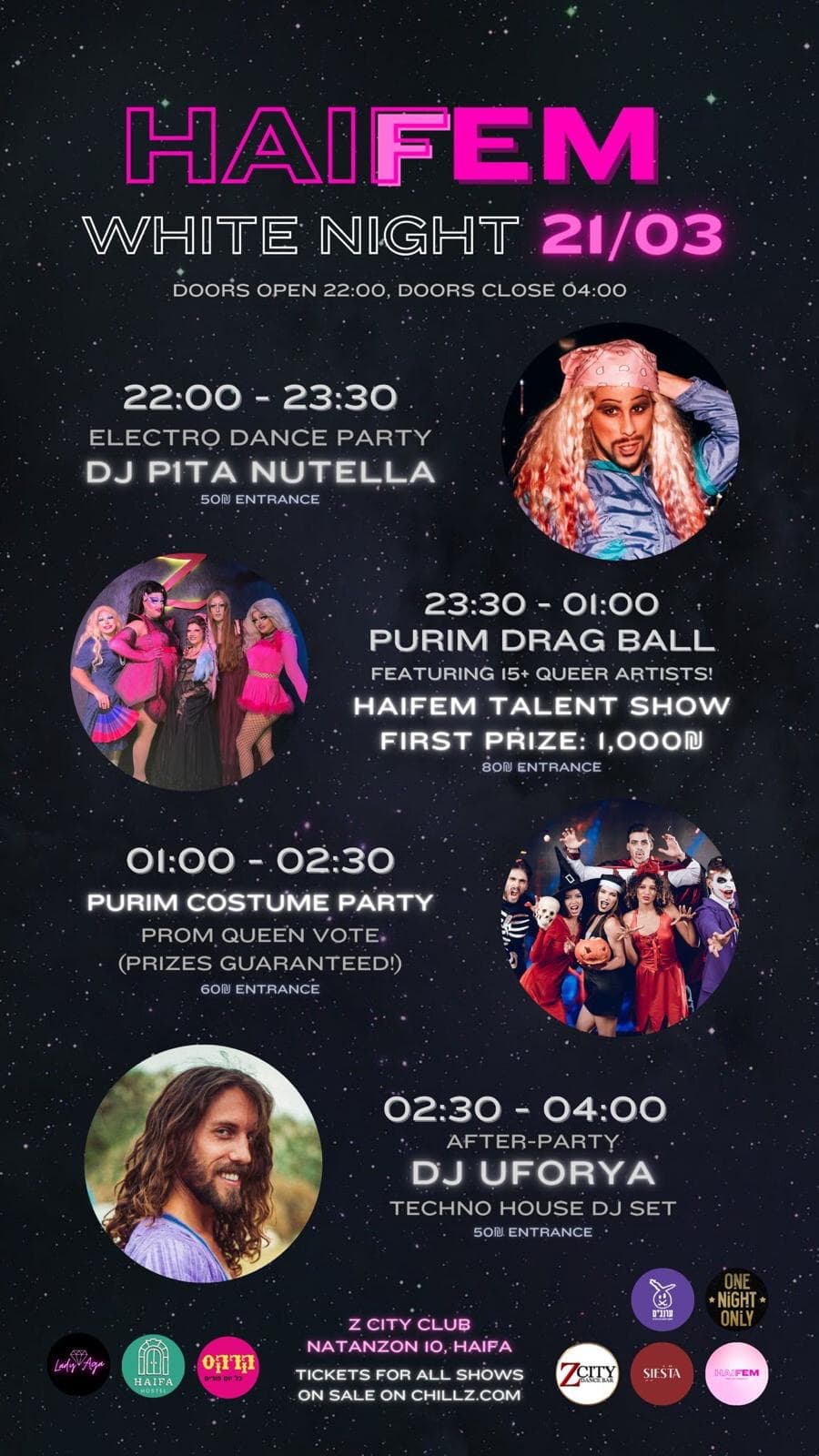 HAIFEM WHITE NIGHT - 21/03 PURIM