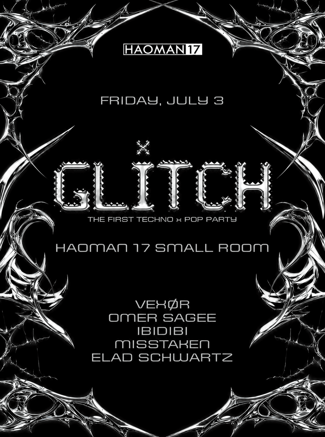 Glitch | HAOMAN 17 Small Room xxx FRI 3.7