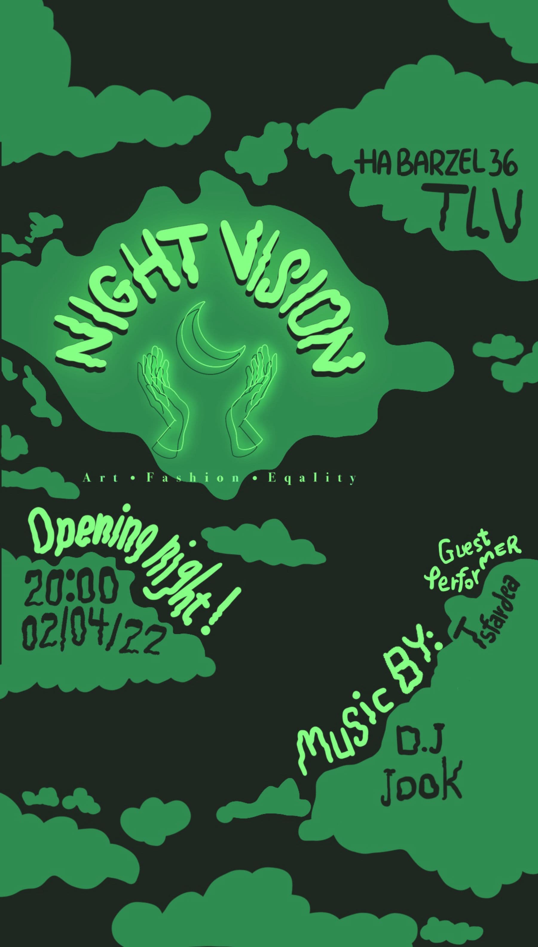 Night vision opening