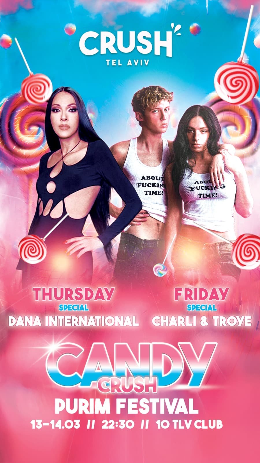 THURSDAY - CANDY-CRUSH - PURIM FESTIVAL 2025