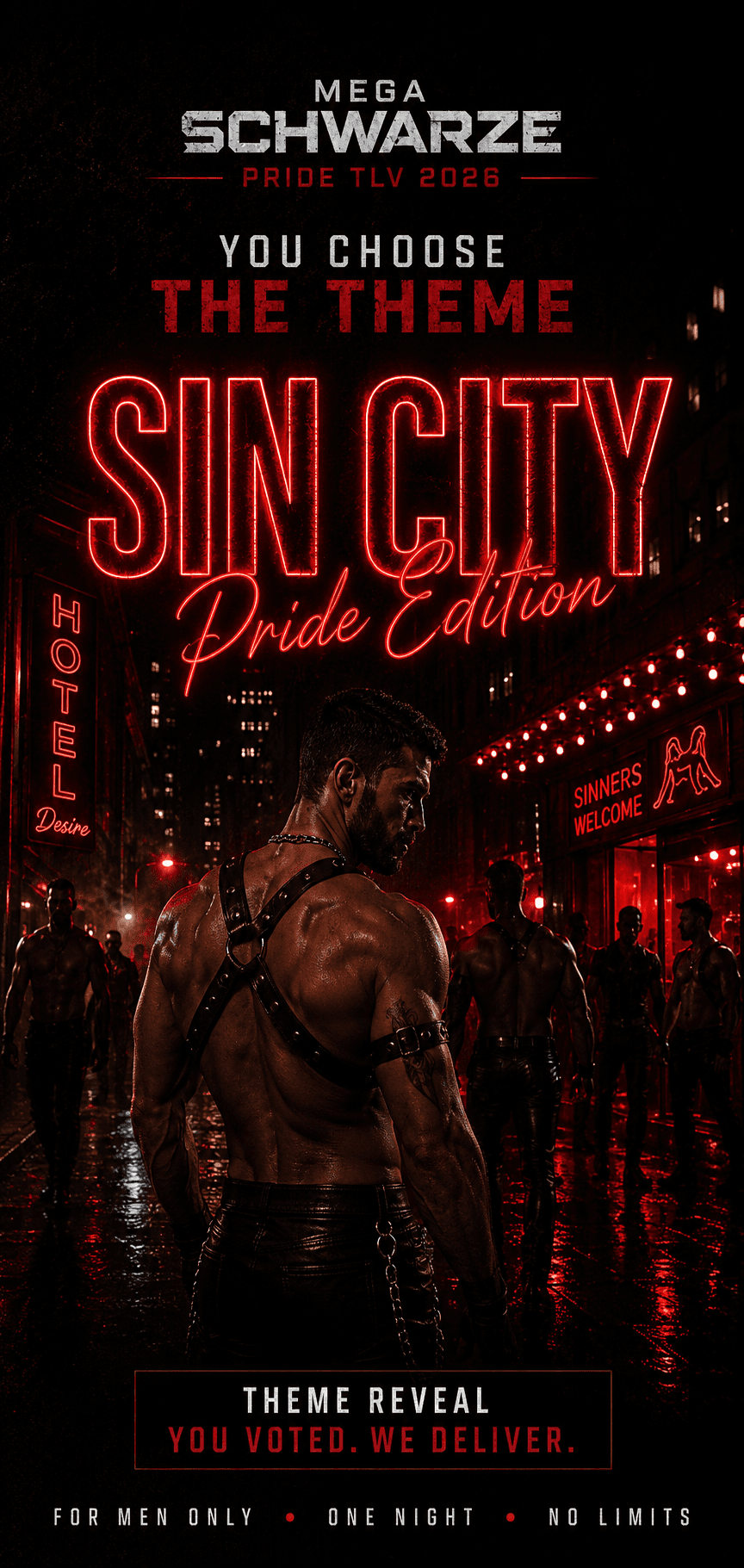 MEGA SCHWARZE | PRIDE 2026 | MEN ONLY