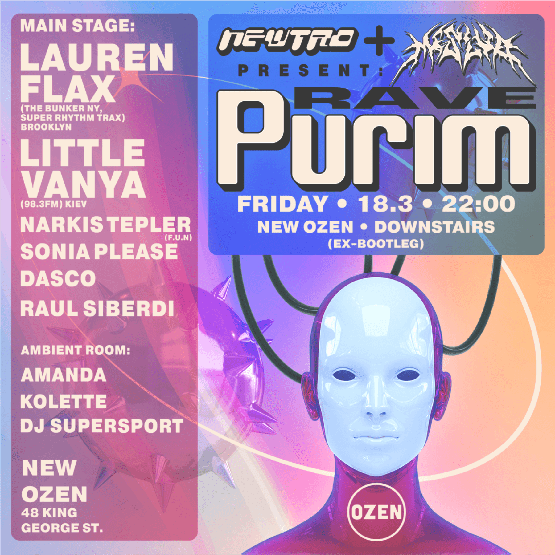 Newtro & Mesivo Purim Rave