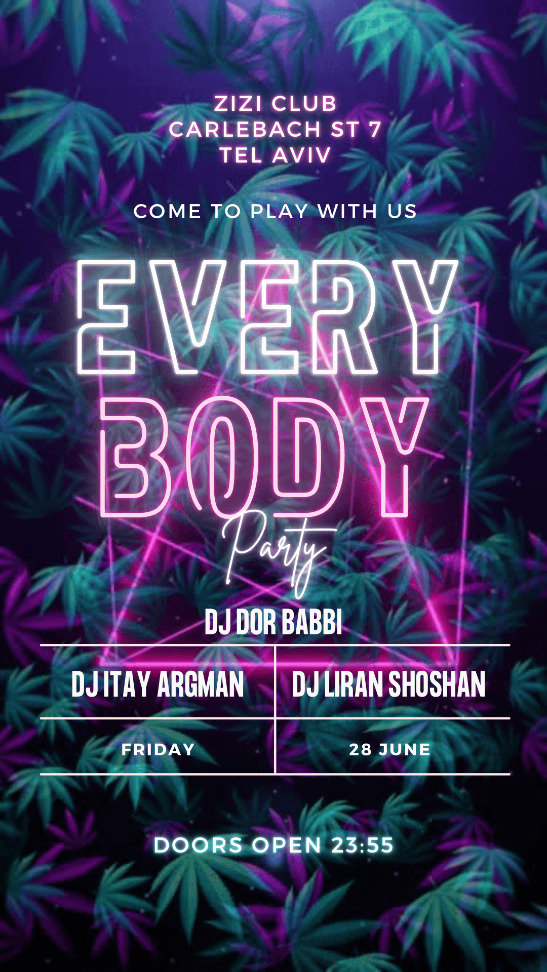 Every body ⭐️ Friday 28.06 ⭐️ Zizi Club