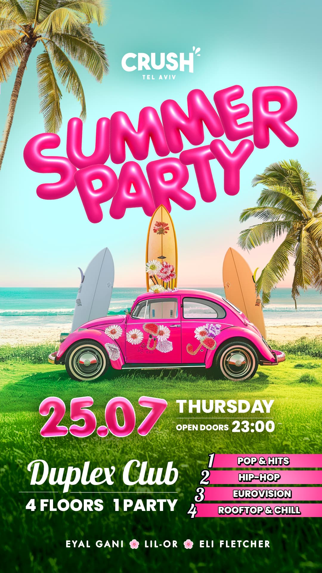 🌟 CRUSH 🌟 SUMMER PARTY 🌟 DUPLEX CLUB 🌟